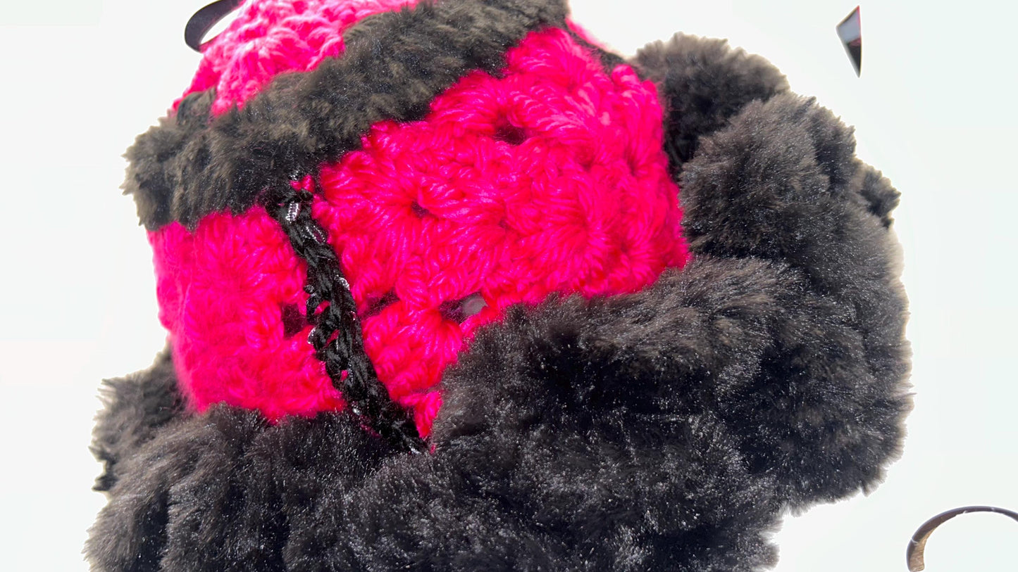 Crochet Jumbo Chunky Ruffle Bucket Hat