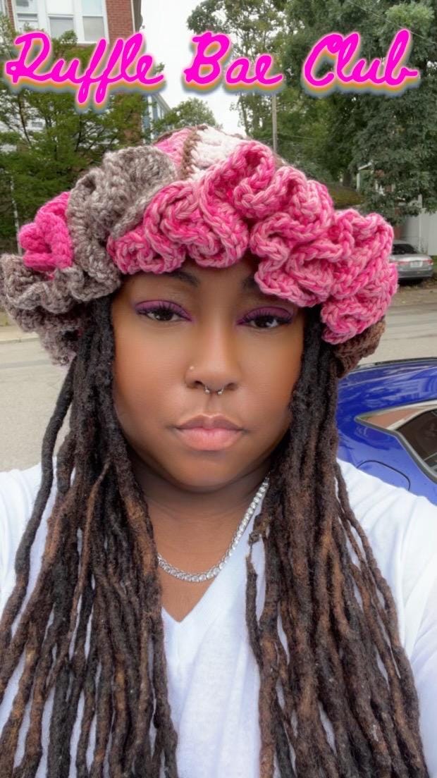 Crochet Ruffle Bucket Hat: Custom Color, Handmade