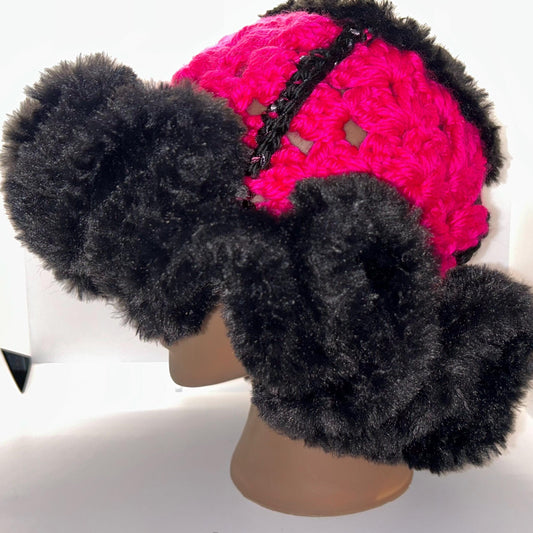 Crochet Jumbo Chunky Ruffle Bucket Hat