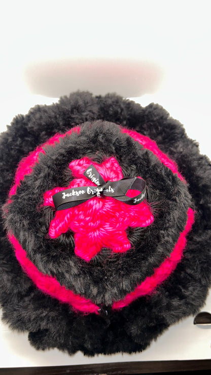 Crochet Jumbo Chunky Ruffle Bucket Hat