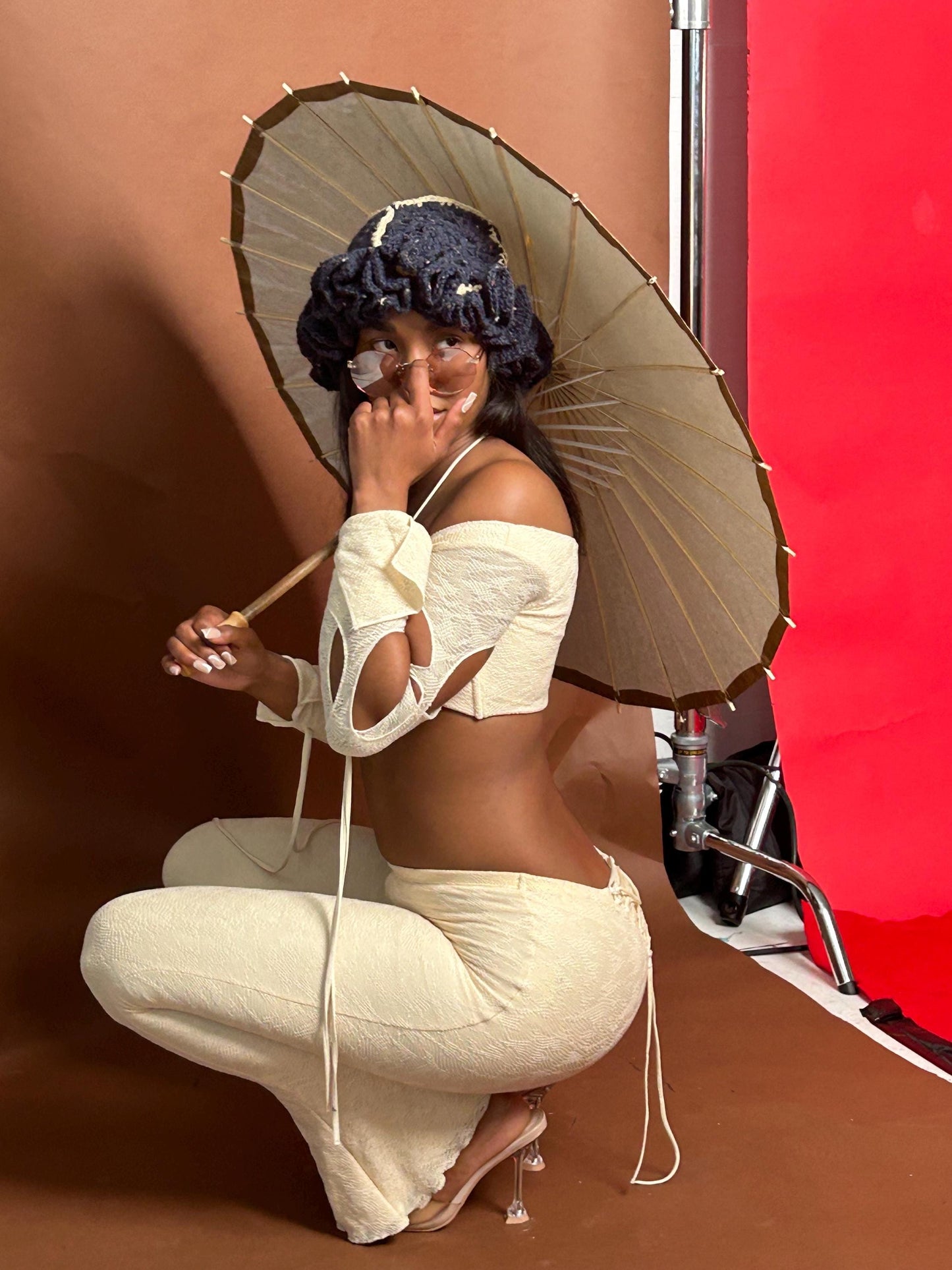 Crochet Ruffle Bucket Hat: Custom Color, Handmade