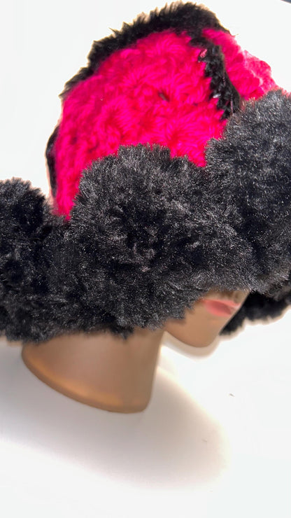 Crochet Jumbo Chunky Ruffle Bucket Hat