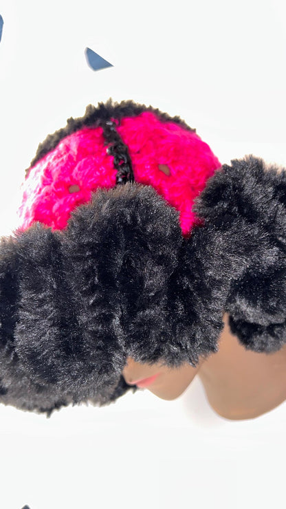 Crochet Jumbo Chunky Ruffle Bucket Hat