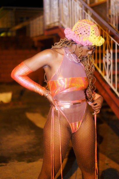 Crochet Ruffle Bucket Hat: Custom Color, Handmade