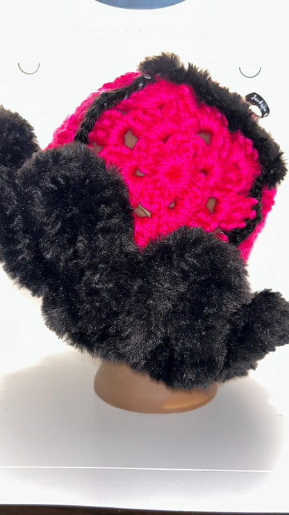 Crochet Jumbo Chunky Ruffle Bucket Hat